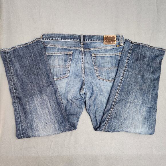 Lucky Brand Mens Jeans 361 Vintage Straight 34x30 Loose Baggy Distressed 90s Y2k - Picture 2 of 13